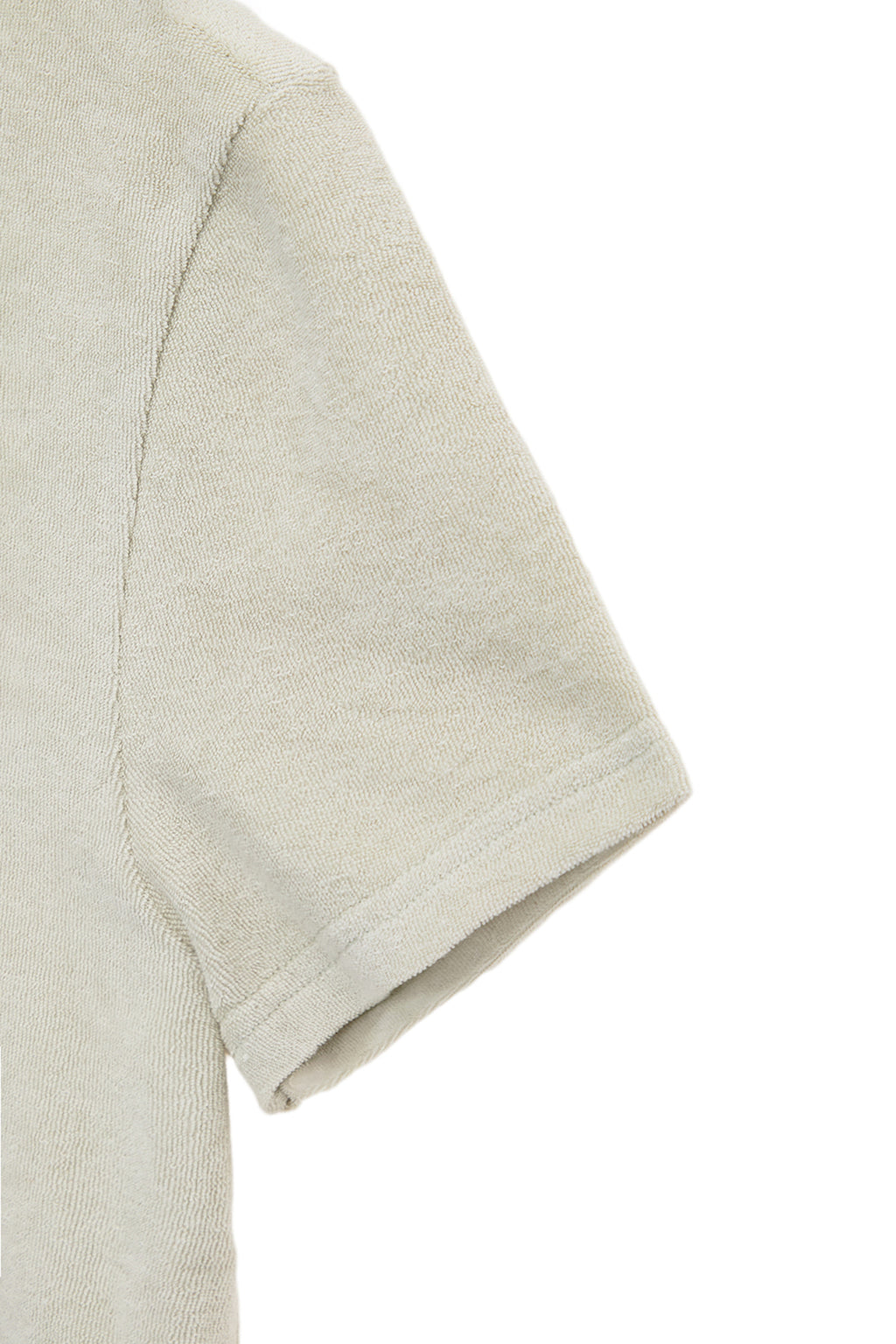 [matinkim] LOGO POINT TERRY CROP TOP IN LIGHT GREEN