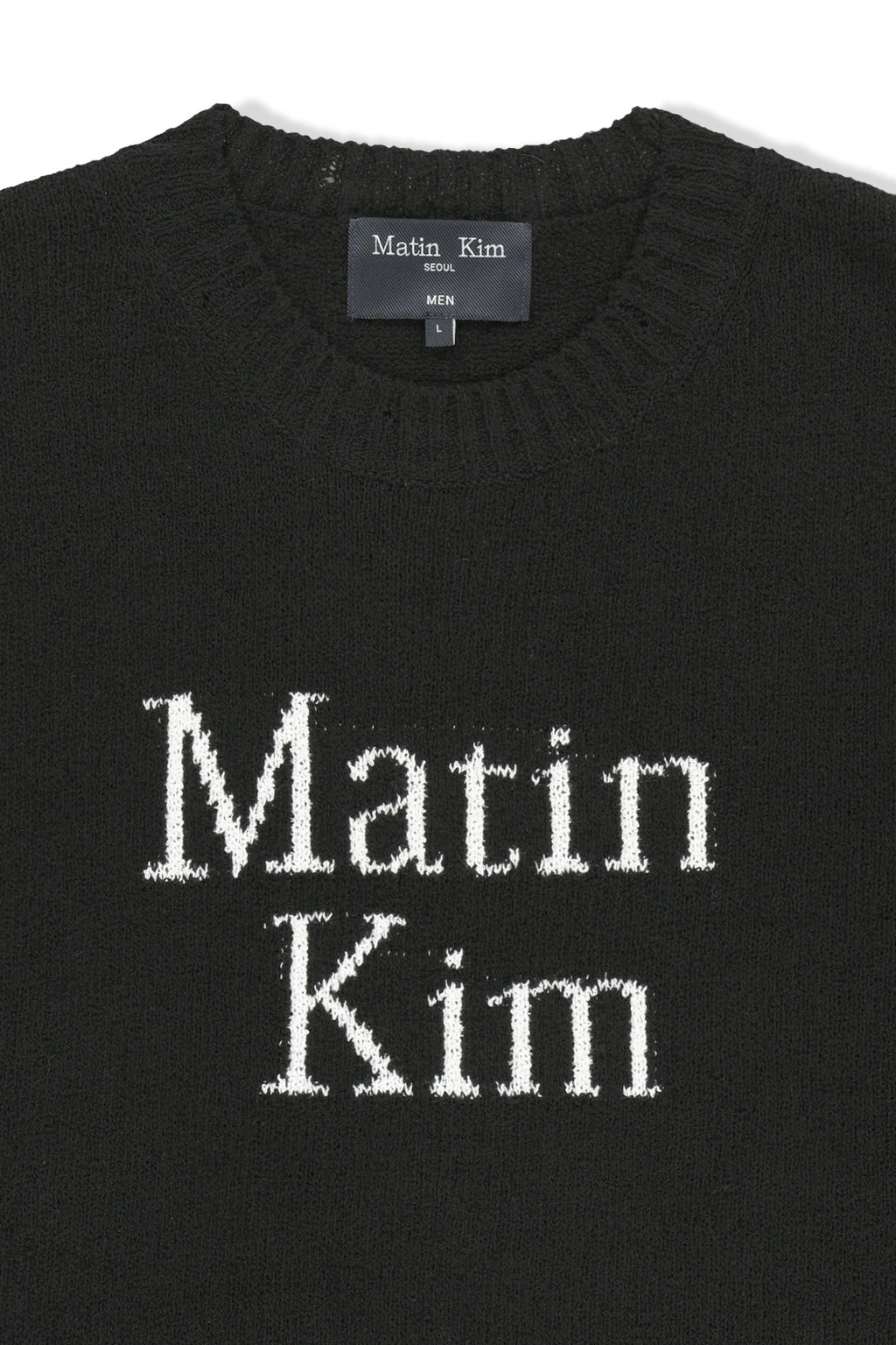 Matinkim Half Sleeve Logo Pullover For Men IN Black