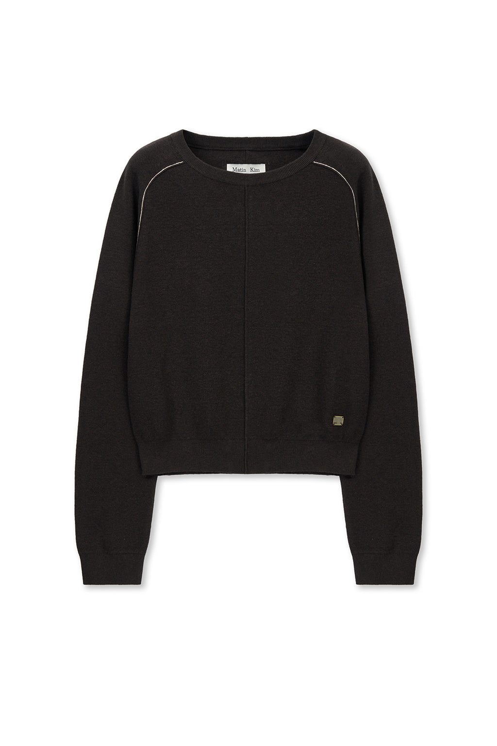 Matinkim Raglan Sleeve Knit Pullover IN Dark Brown