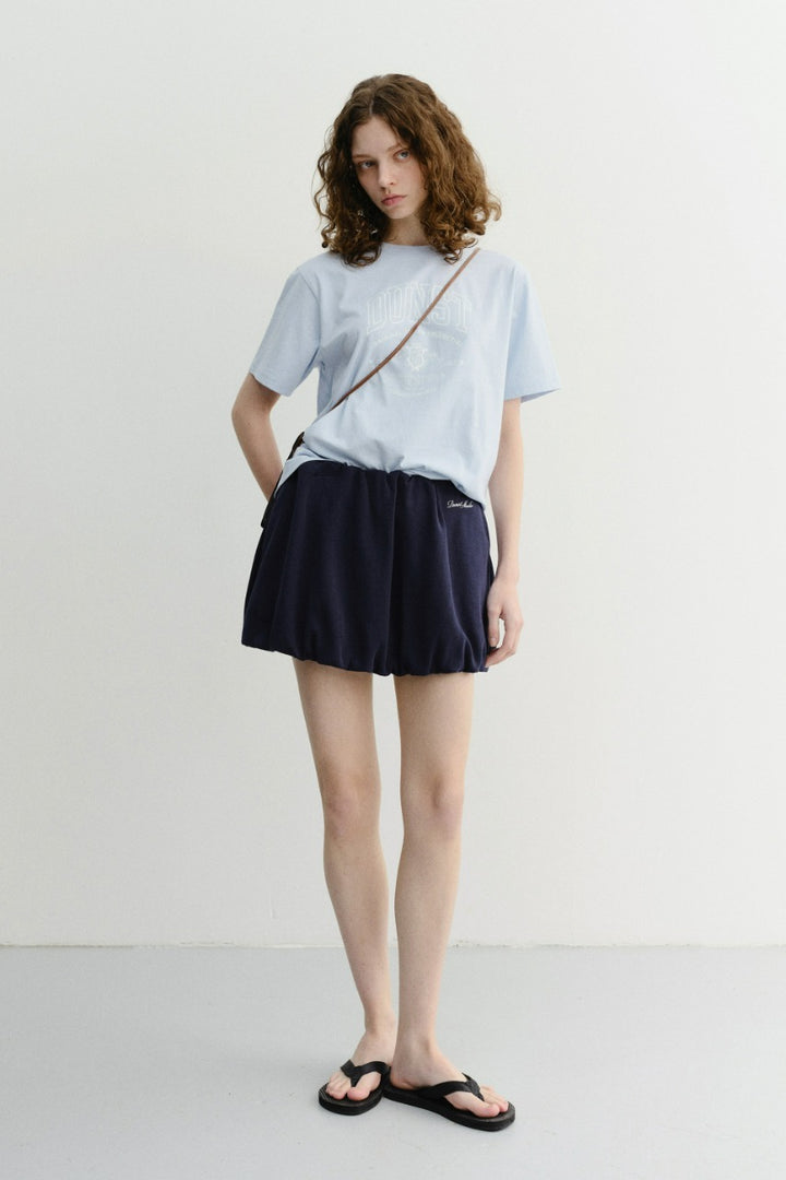 Dunst Mini Volumed Skirt Navy