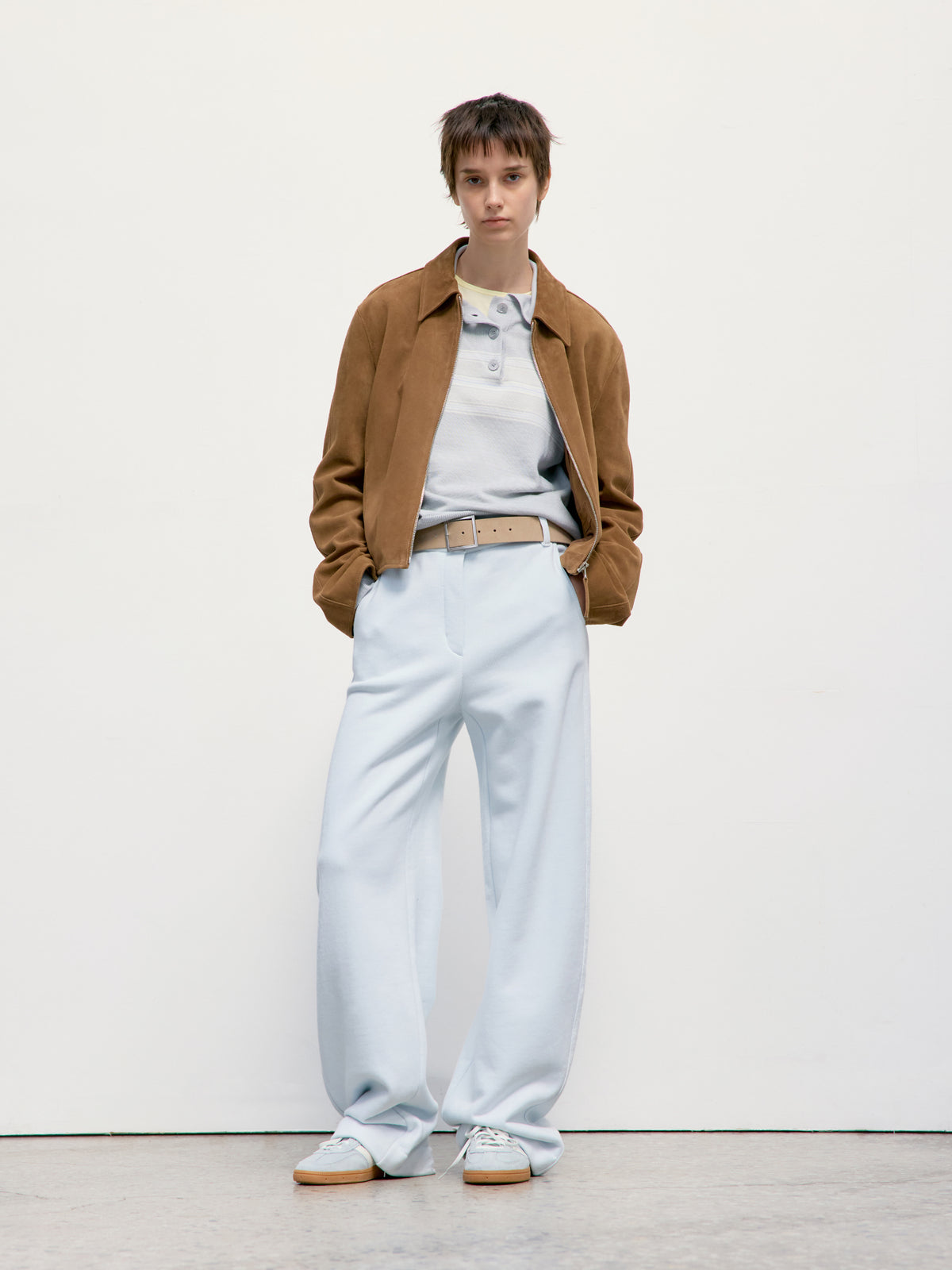 Low Classic Jersey Cocoon Fit Pants Light Blue