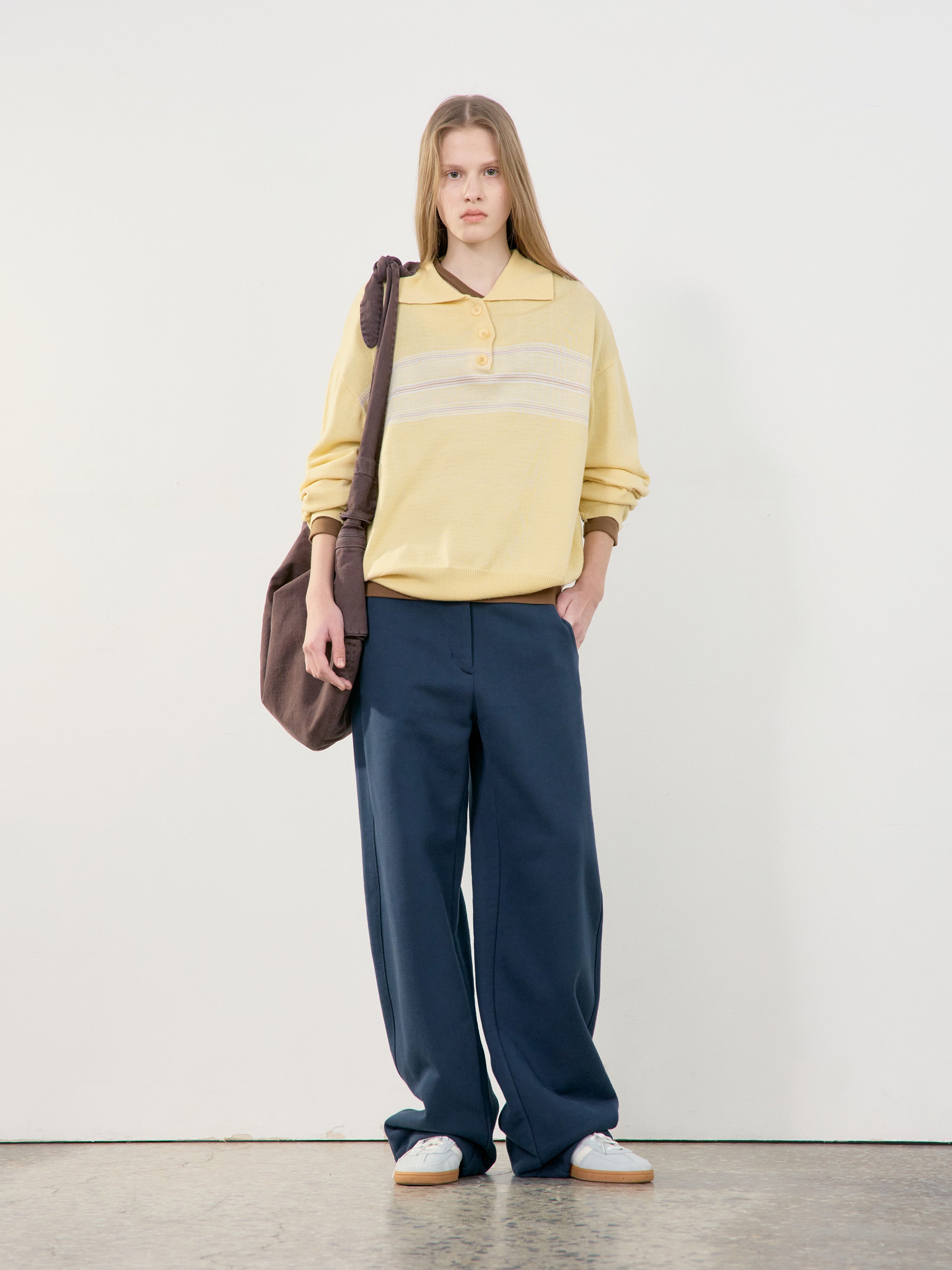 Low Classic Jersey Cocoon Fit Pants Blue Green