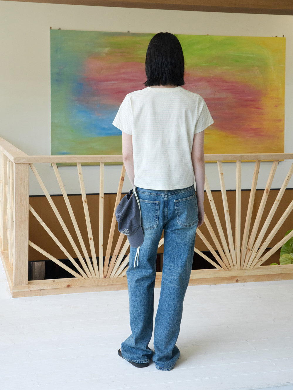 Low Classic Lc Striped Baby Tee Lemon