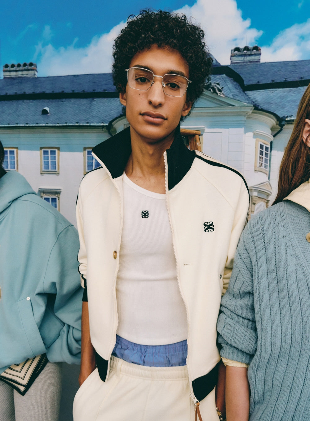 [satur] (W) Lawton All Day Track Zip-up Jacket - Art Black