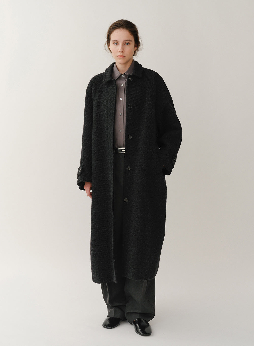Kindersalmon Lucy Mohair Coat Melange
