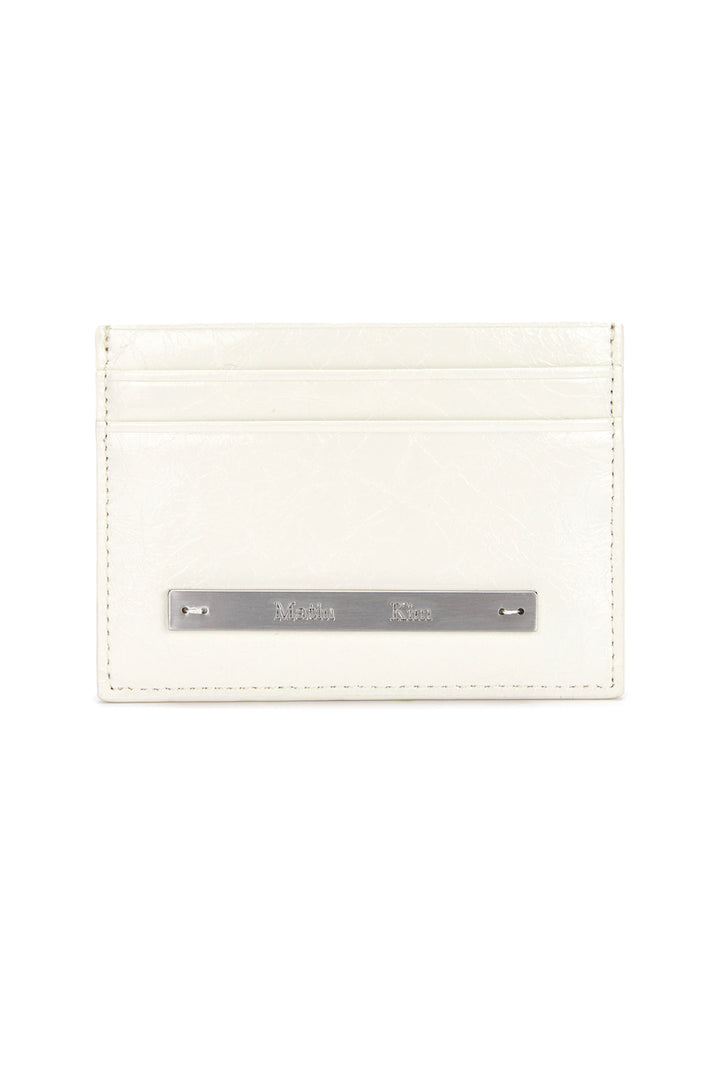Matinkim Glossy Card Wallet IN Ivory