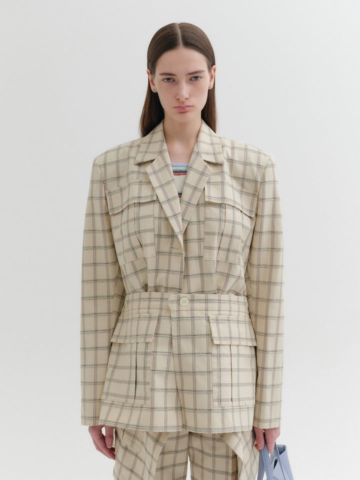 EENK Multi-Way Wrap Jacket - Beige