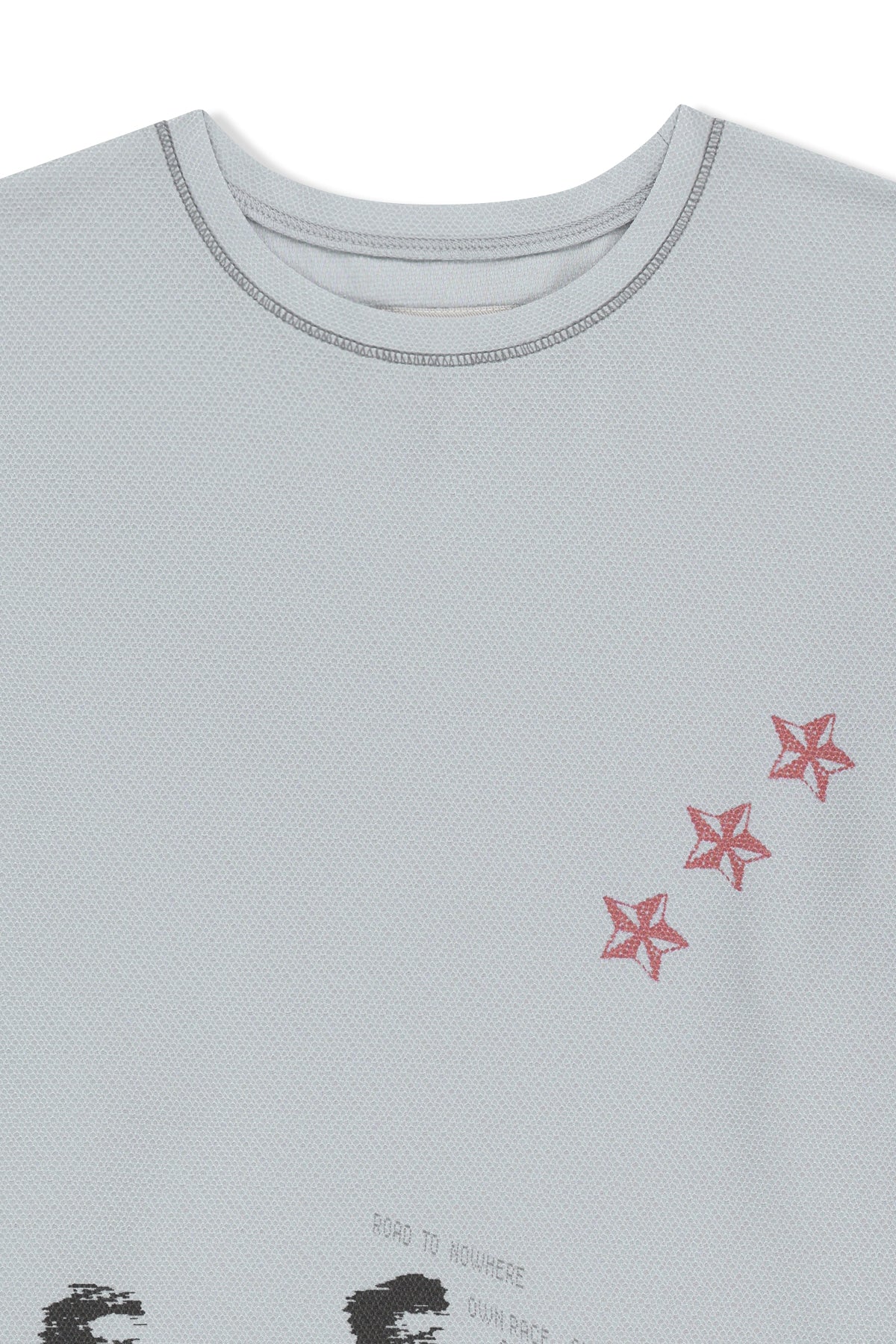 Matinkim Matin Pace Graffiti Covered Top IN Grey