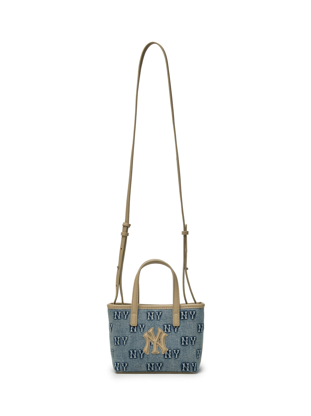 MLB Korea Classic Monogram Denim Embo Mini Cross Bag