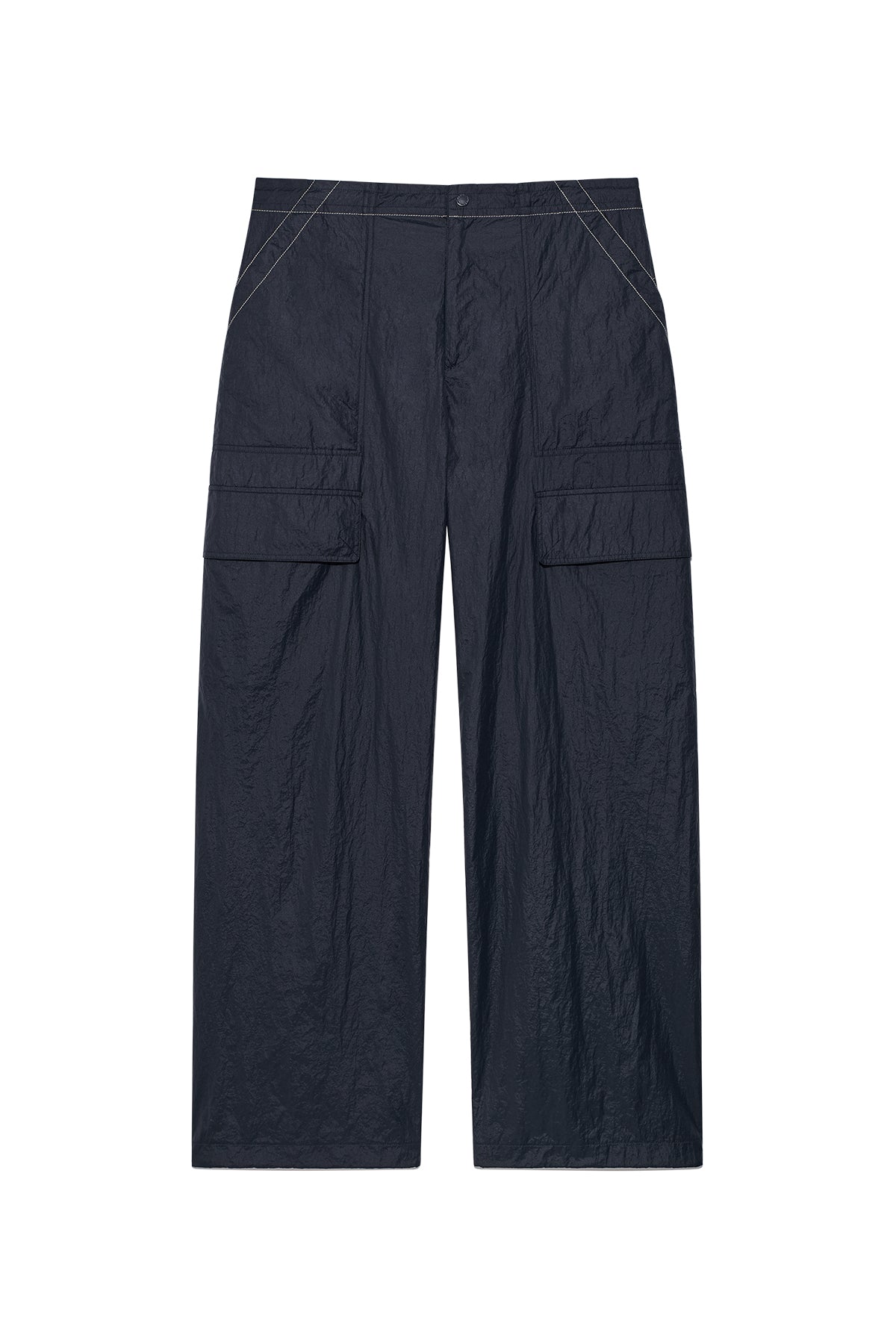 Matinkim Stitch Point Nylon Pants For Men IN Navy