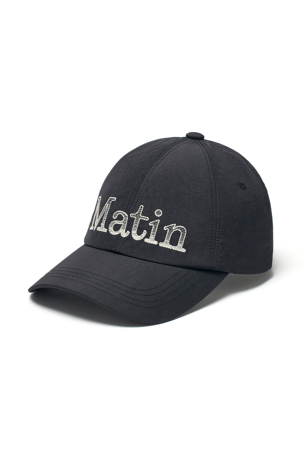 [matinkim] MATIN GLOSSY BALL CAP IN BLACK