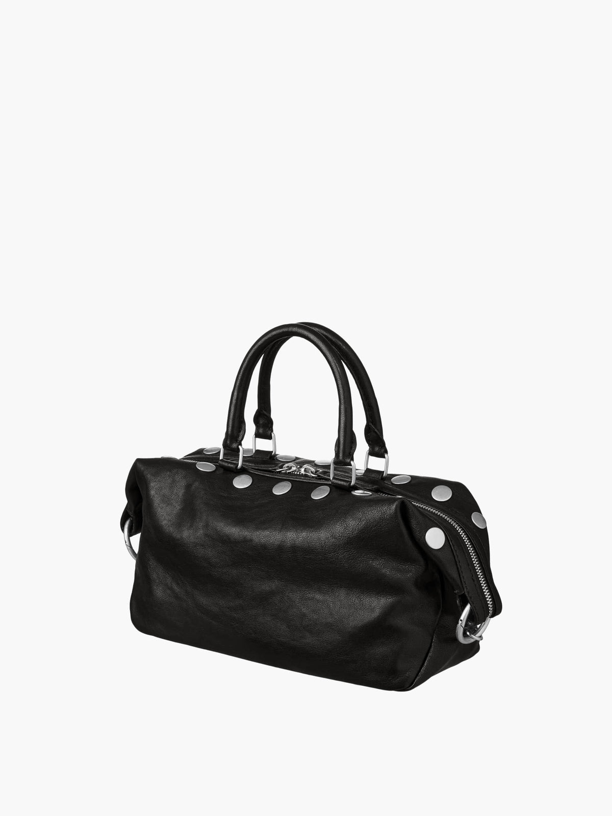 Margesherwood Dumpling Stud Mini black washed nappa
