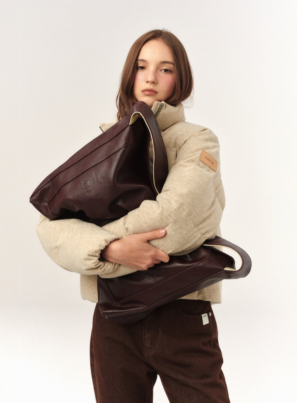 [satur] Classic Boat Bag - Brown