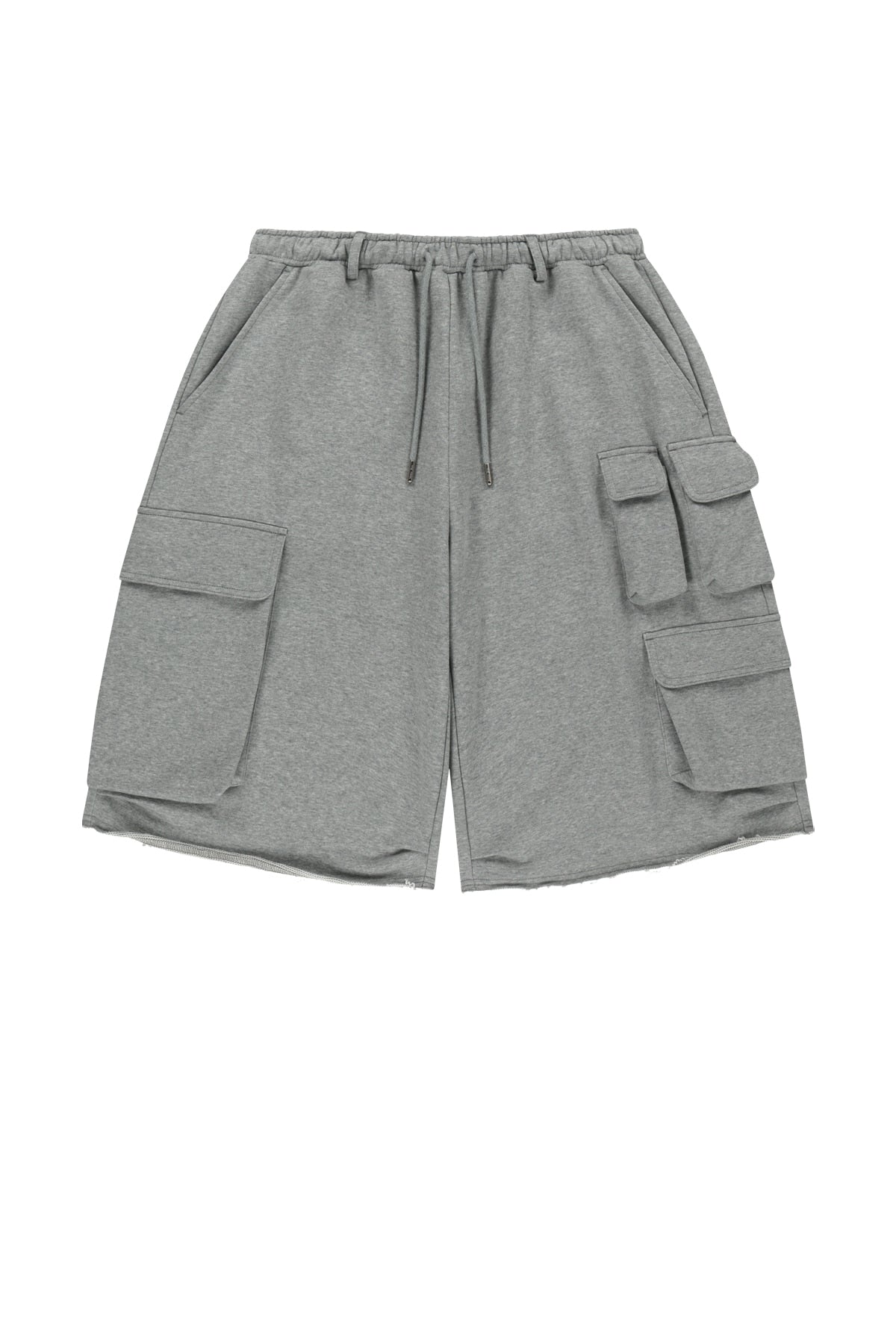 [matinkim] Terry Utility Pocket Bermuda Pants IN Grey