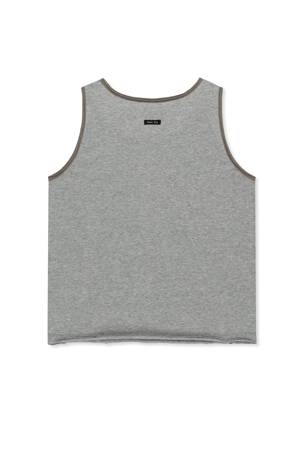 Matinkim Twist Shoulder Sleeveless Top IN Grey