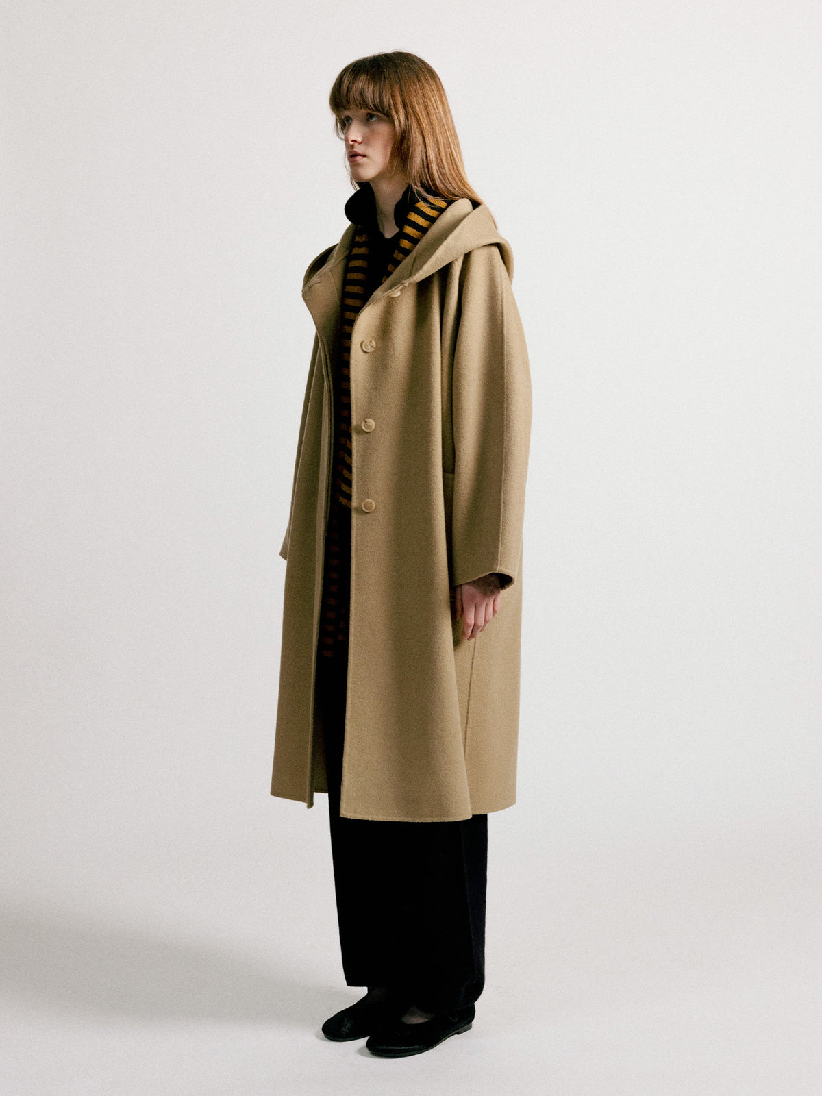 Nothing Written Keiko hoodie coat (Beige)