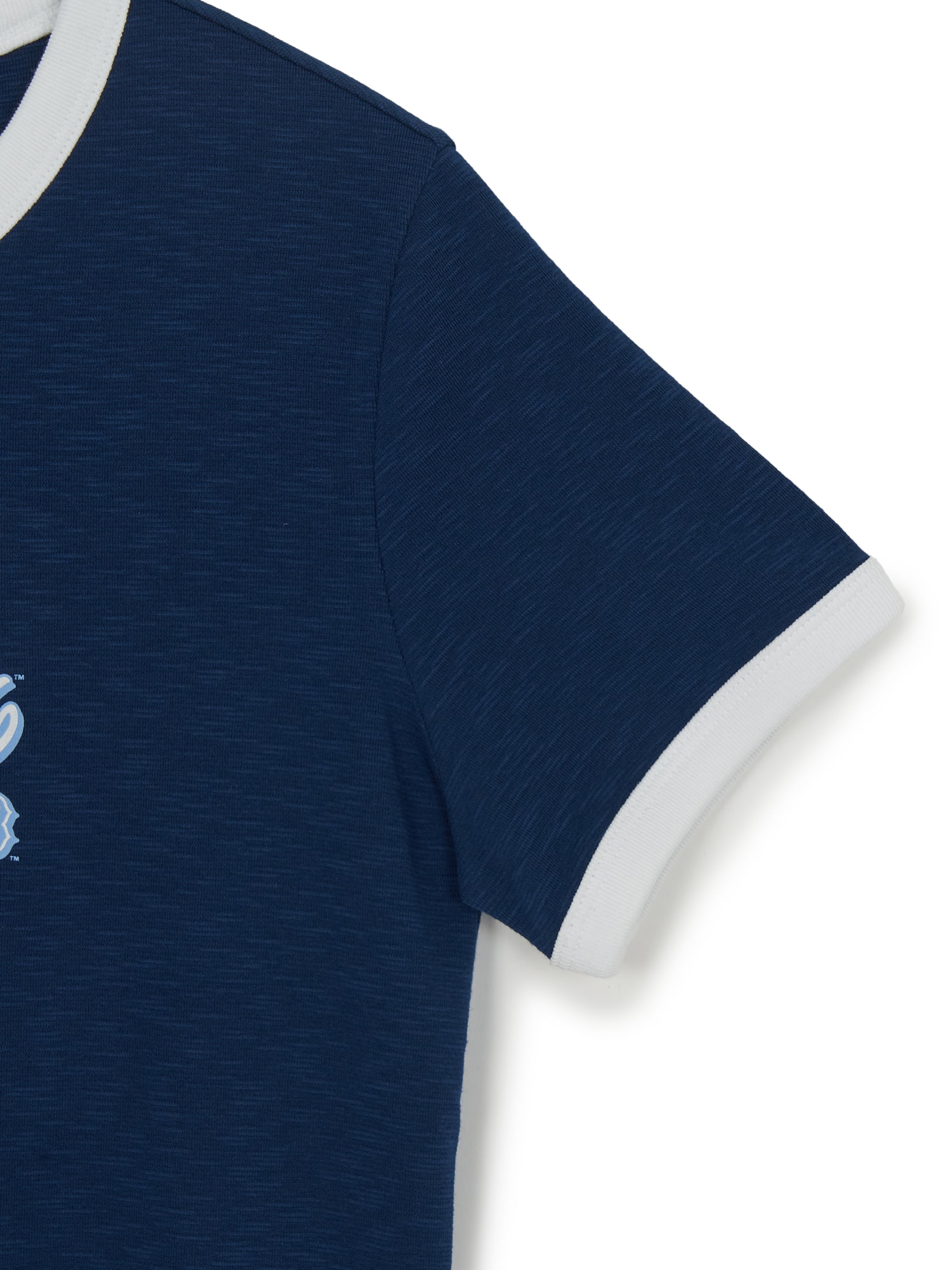 [mlb korea] Women's Varsity Lettering Slim Slub Ringer T-shirts