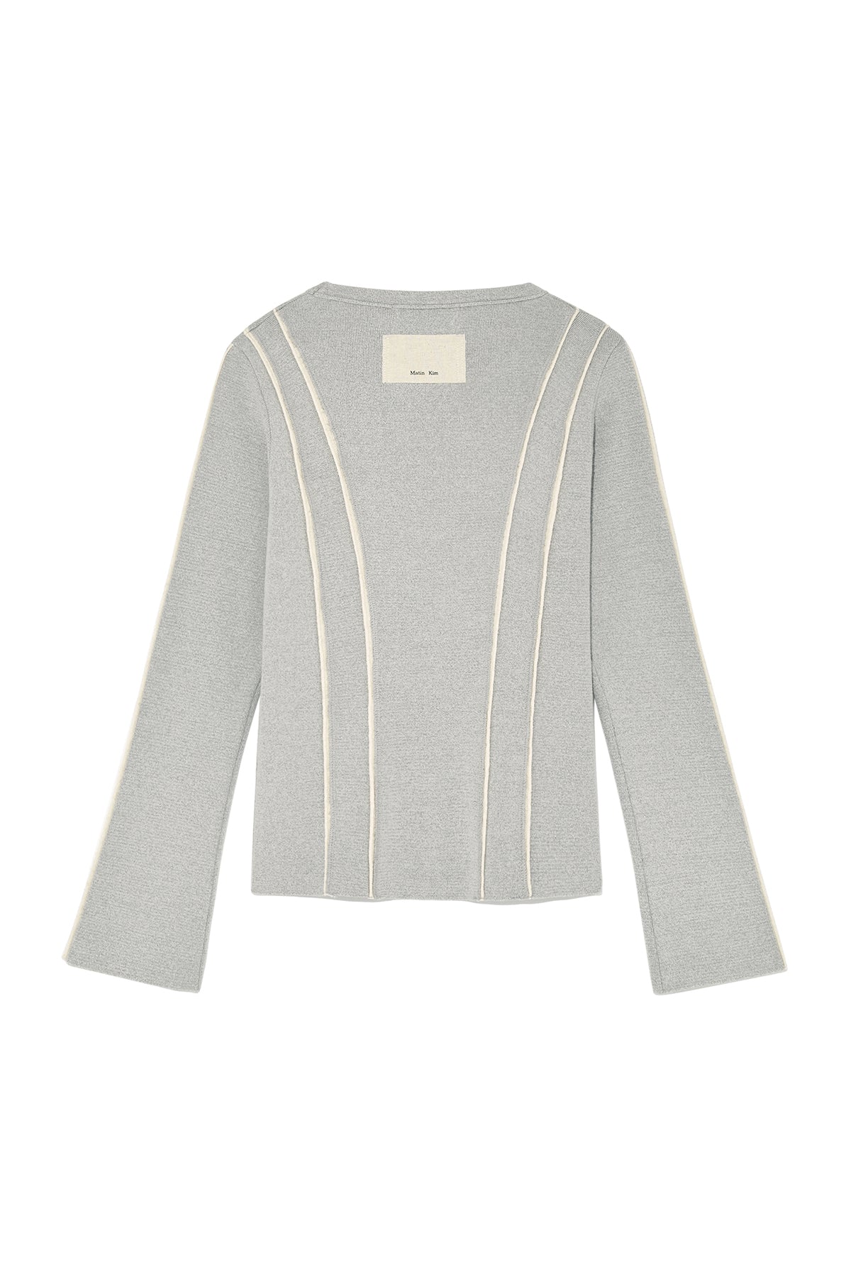 Matinkim Cut Line Slim Cardigan IN Grey