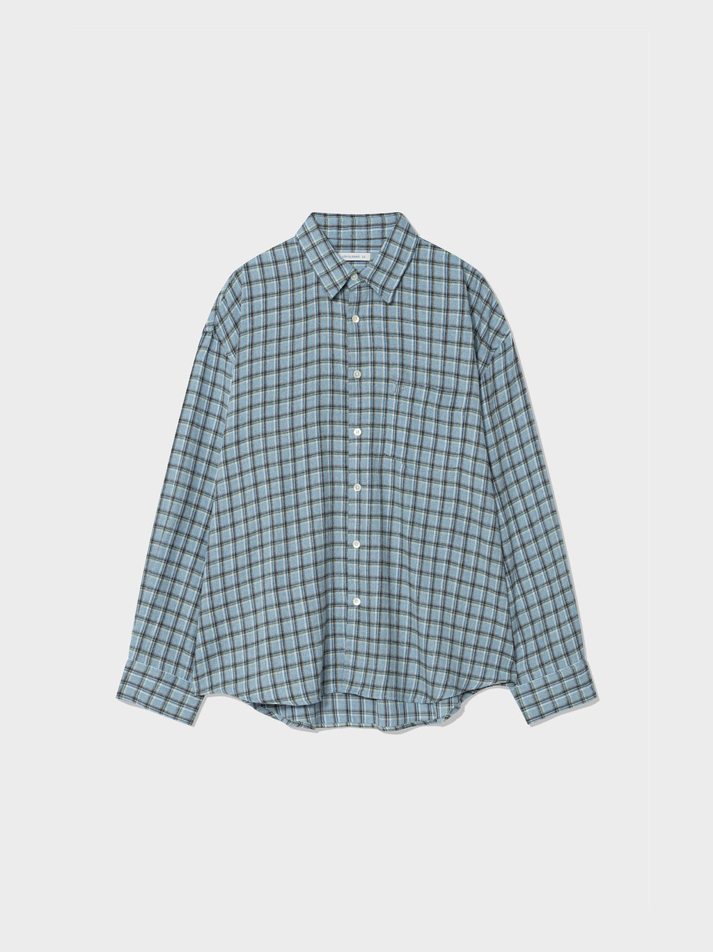 Low Classic Oversized Flannel Shirt - Blue Check