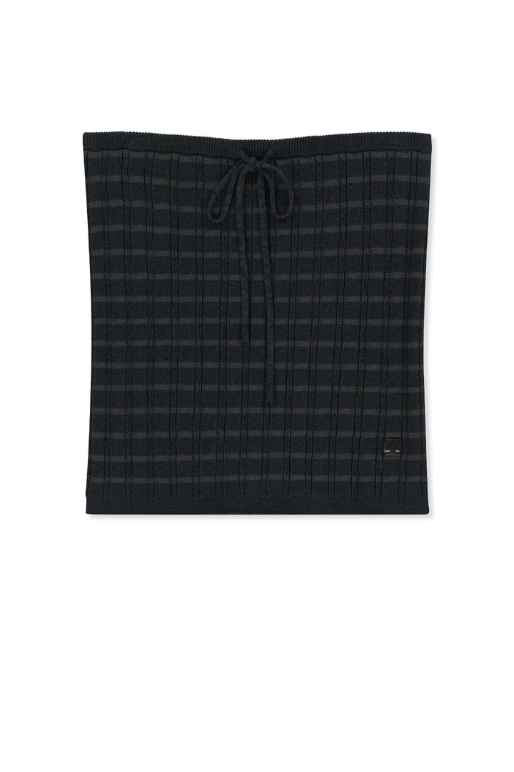 Matinkim Stripe Knit Tube Top IN Navy