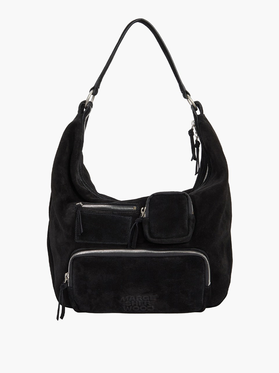 Margesherwood City Hobo NS black suede