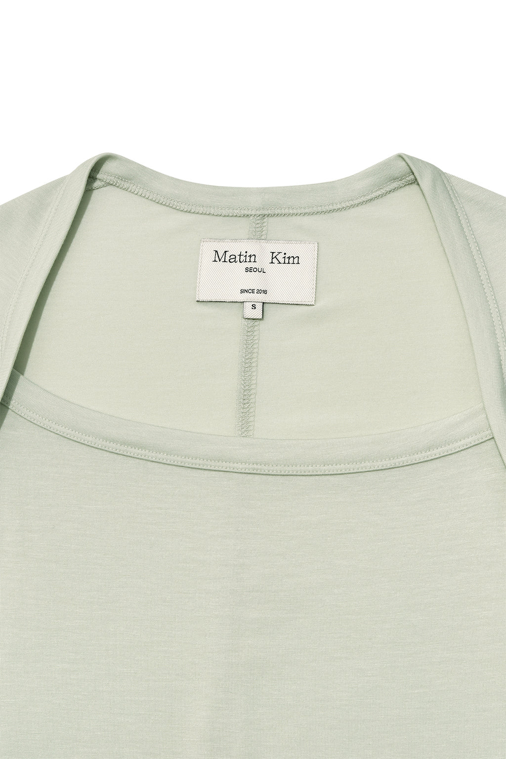 [matinkim] RAGLAN BOLERO SLIM TOP IN LIGHT GREEN
