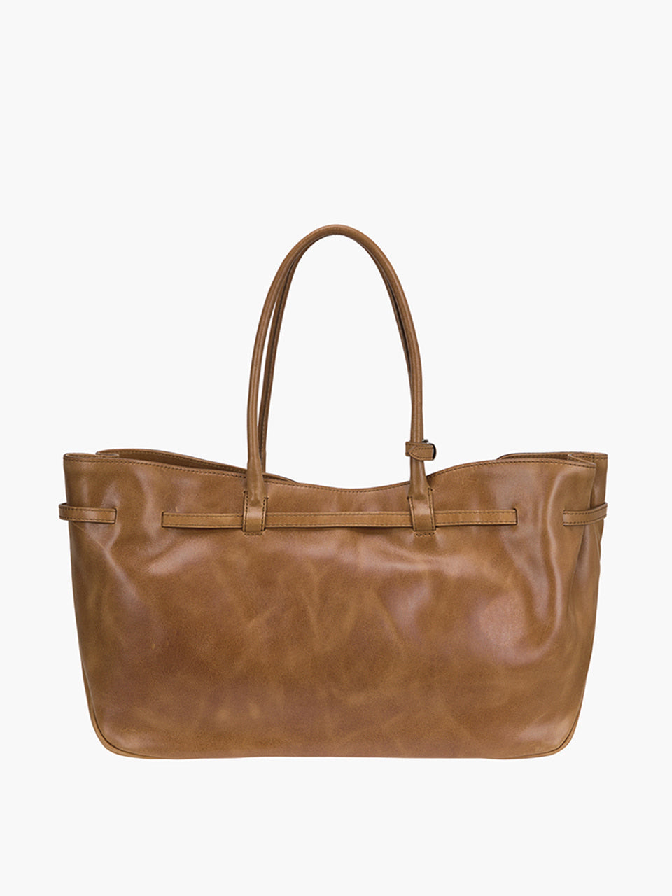 Margesherwood Grandma Used Bag Large saddle brown pull-up