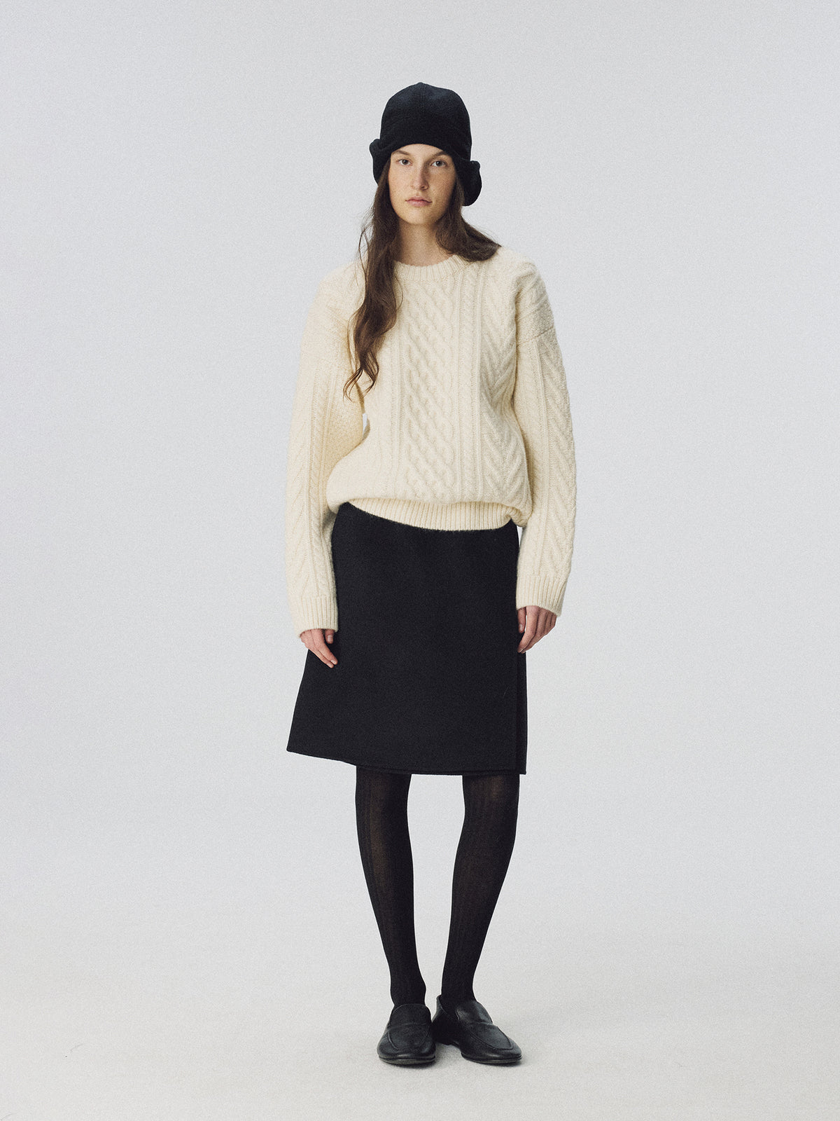 Nothing Written Petico cable knit pullover (Neutral)