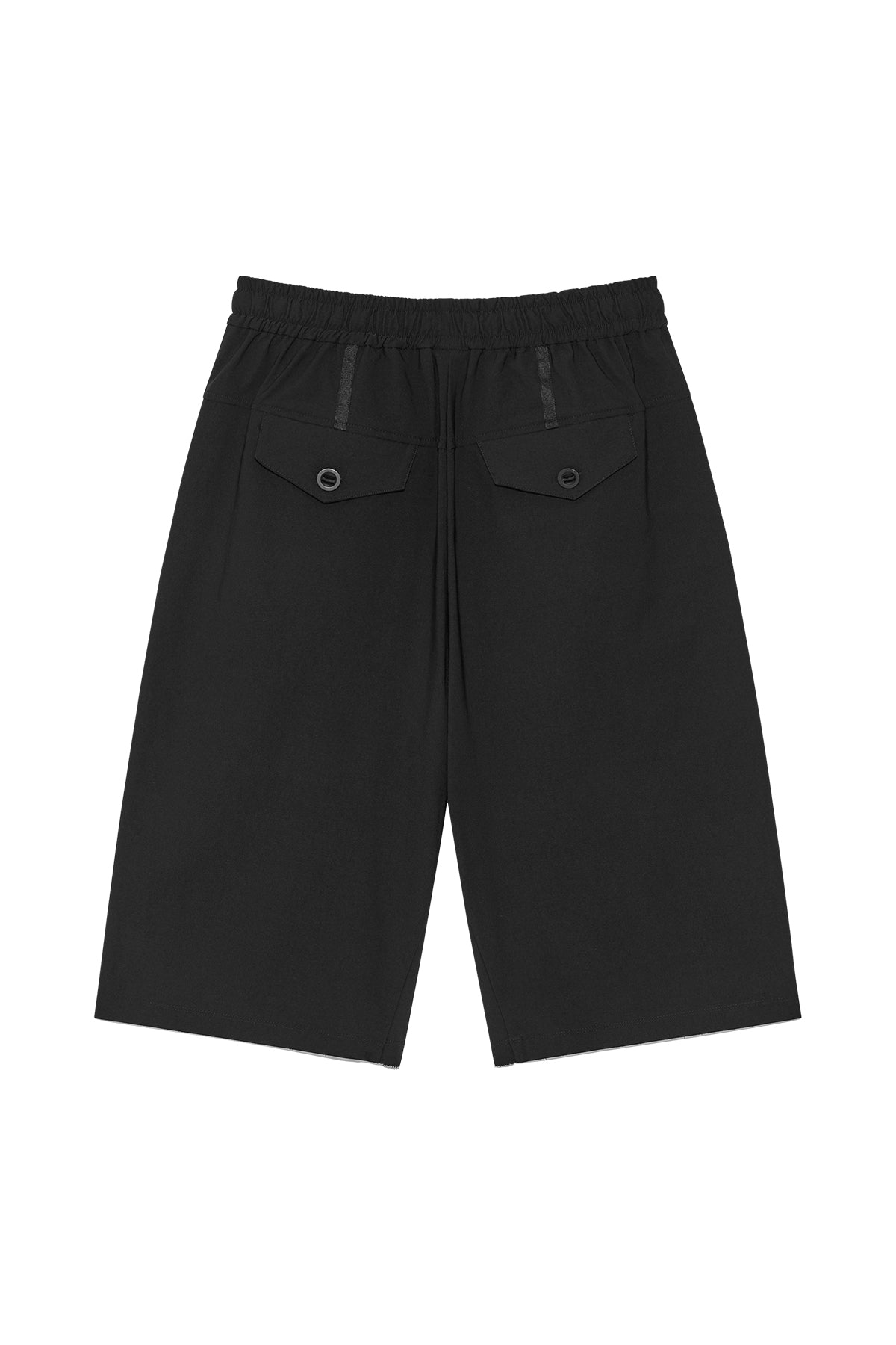 [matinkim] SIDE TAPING BERMUDA PANTS IN BLACK