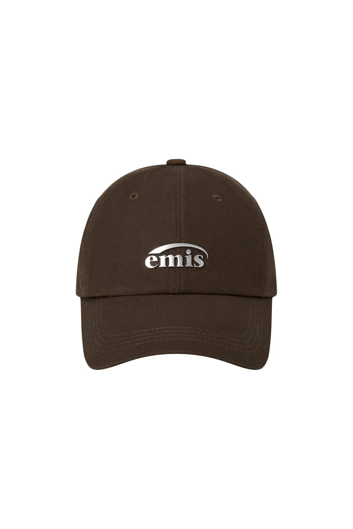 Emis Metal Logo Ball Cap-Brown