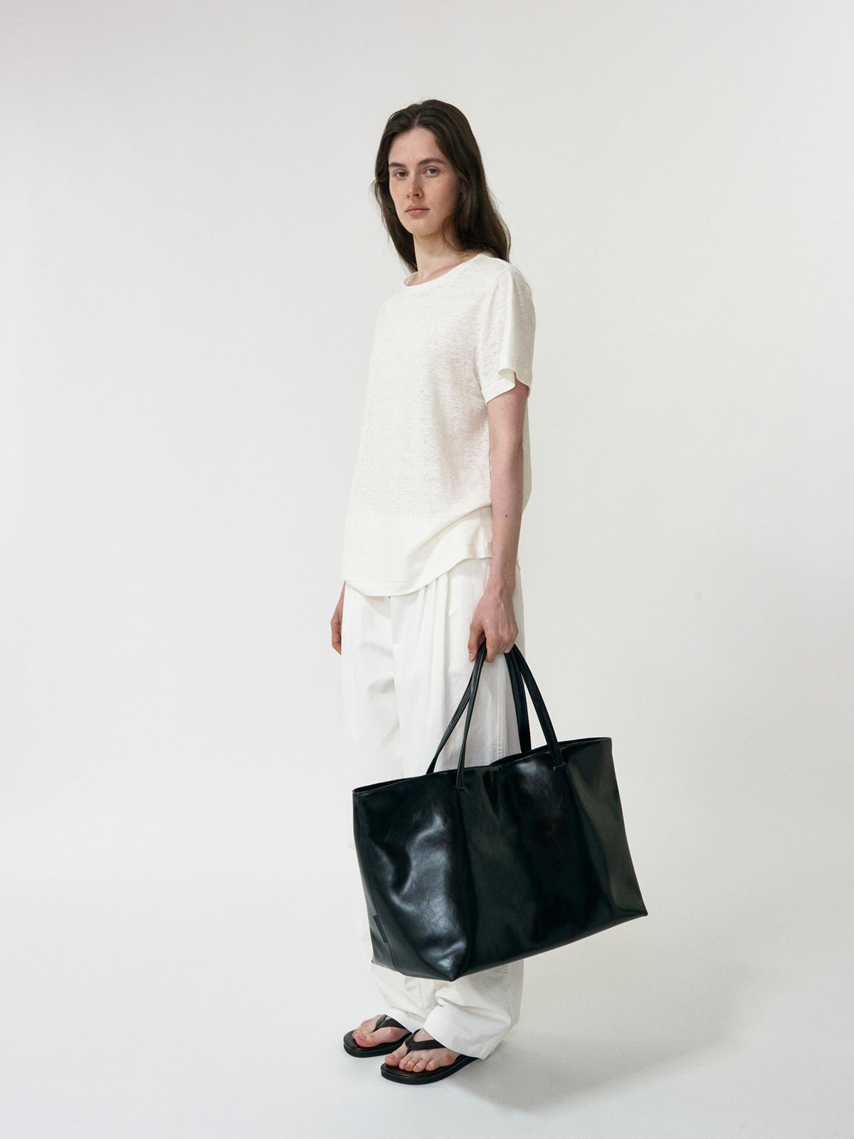 Nothing Written Lena 3-tuck pants (White)
