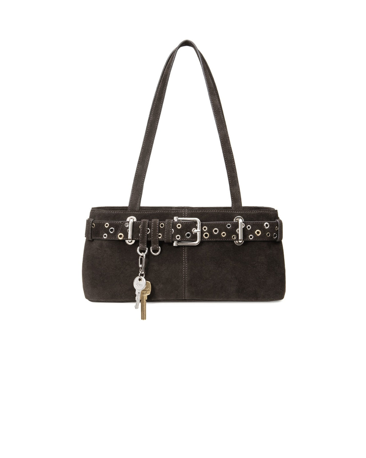 Osoi Shoulder Brocle Mini Suede Mocha Eyelets