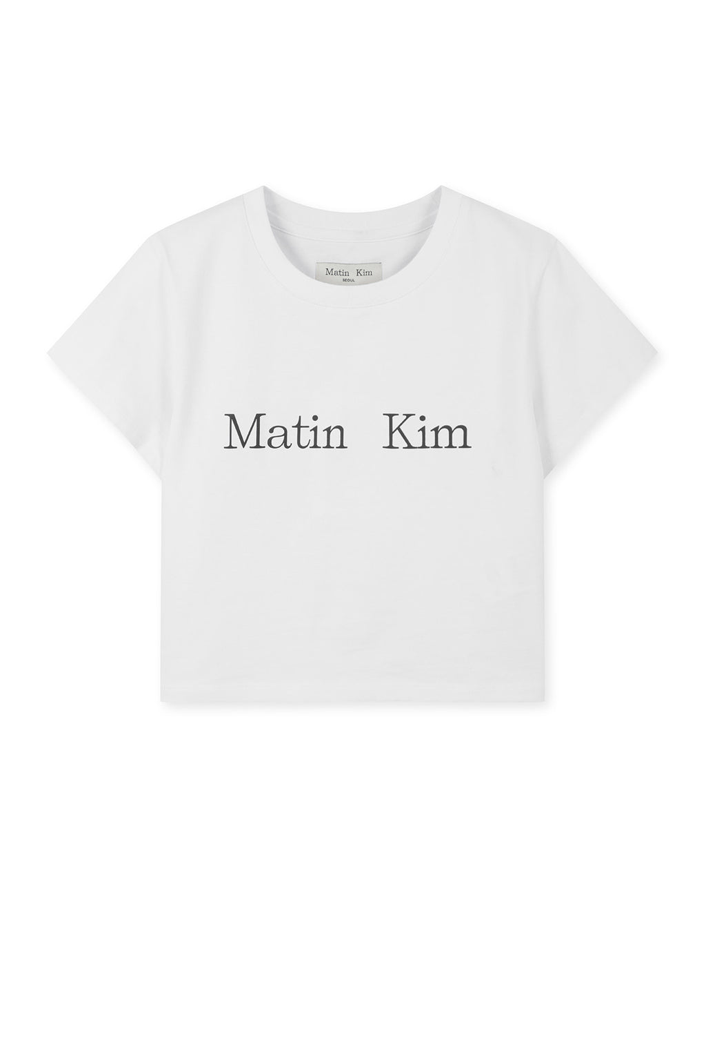 Matinkim Matin Kim Logo Crop Top IN White