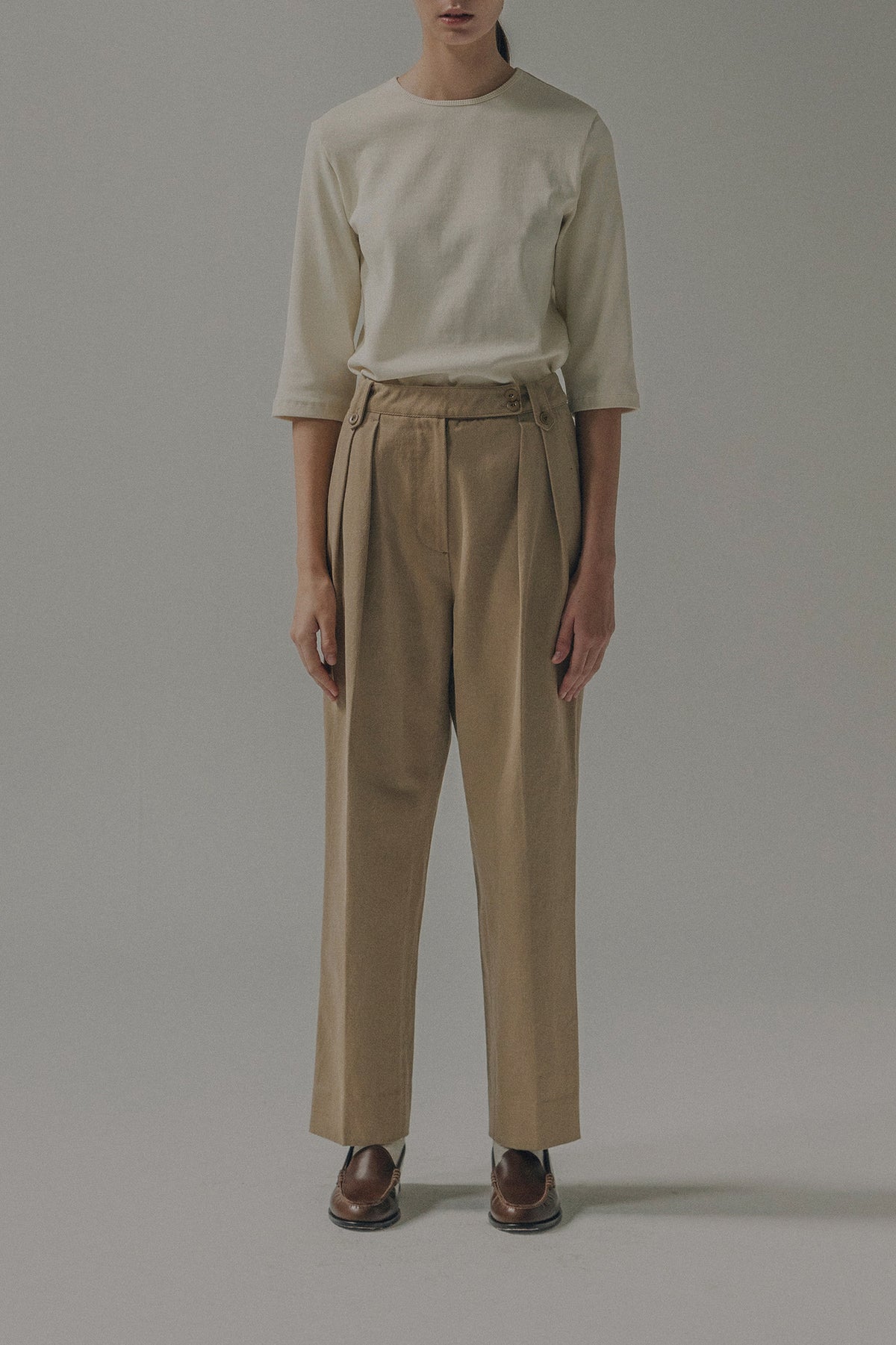 Nothing Written Terry school pants (Camel)