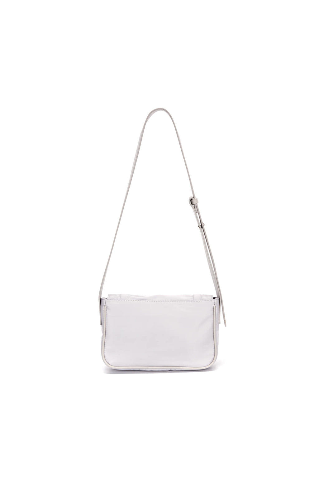 [matinkim] MINI BUCKLE BAG IN LIGHT GREY