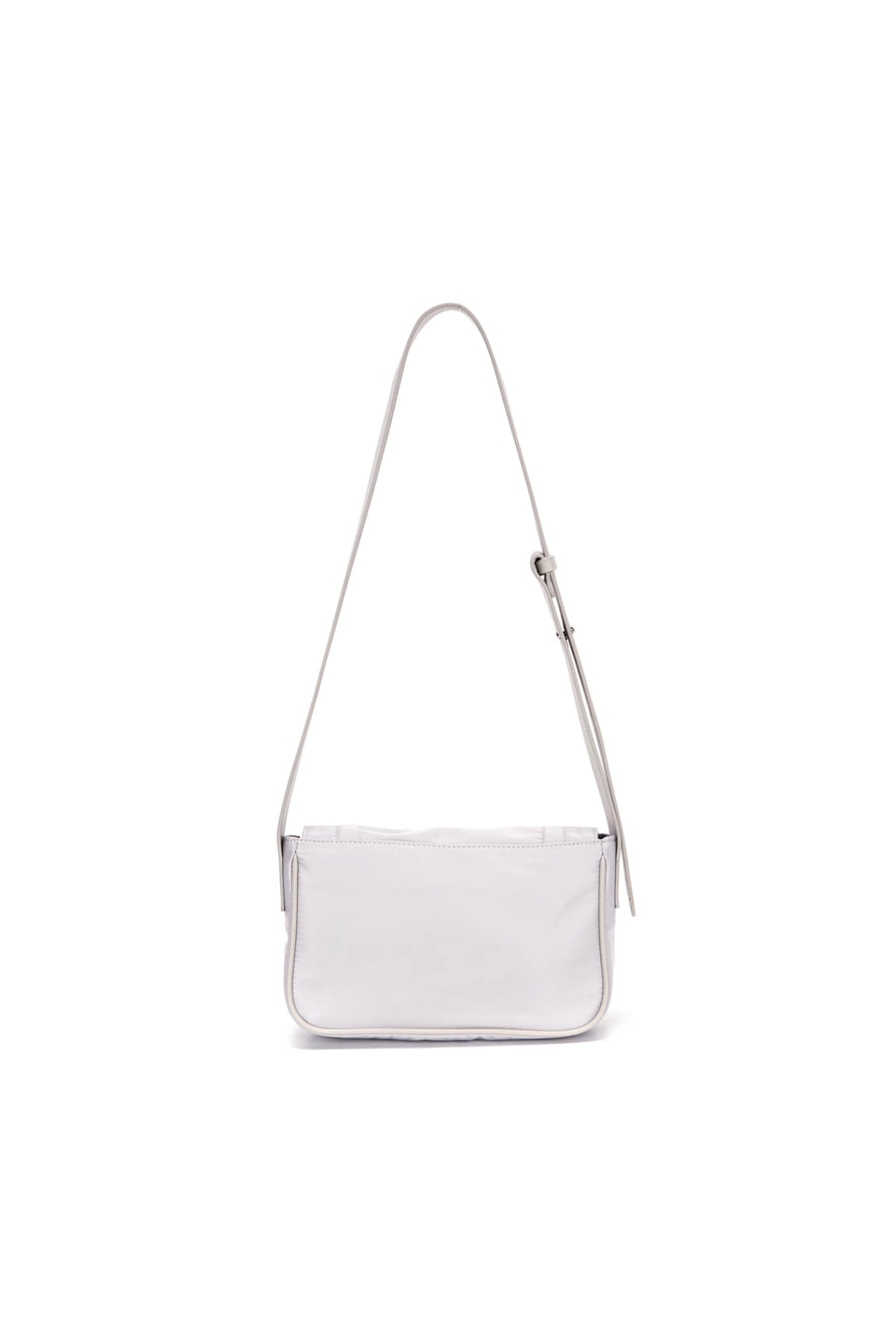 [matinkim] MINI BUCKLE BAG IN LIGHT GREY