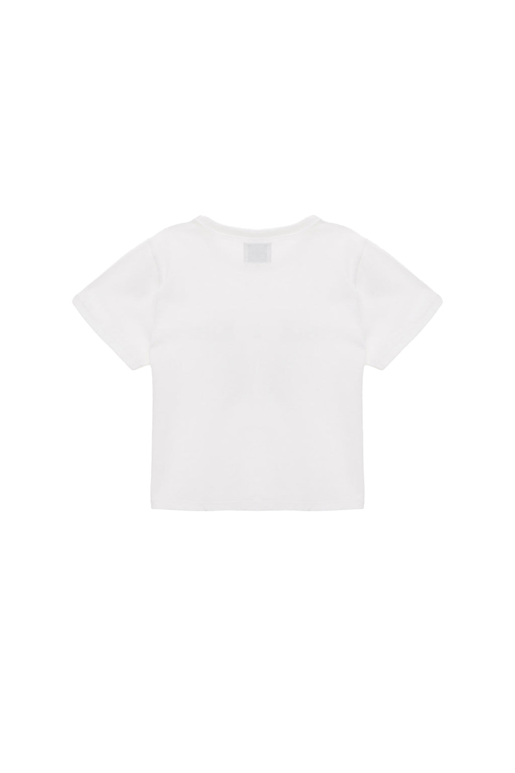 [matinkim] LOGO CROP TOP IN WHITE