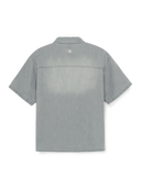 MLB Korea Basic Small Logo Summer Tencel Short Sleeve Denim Shirt