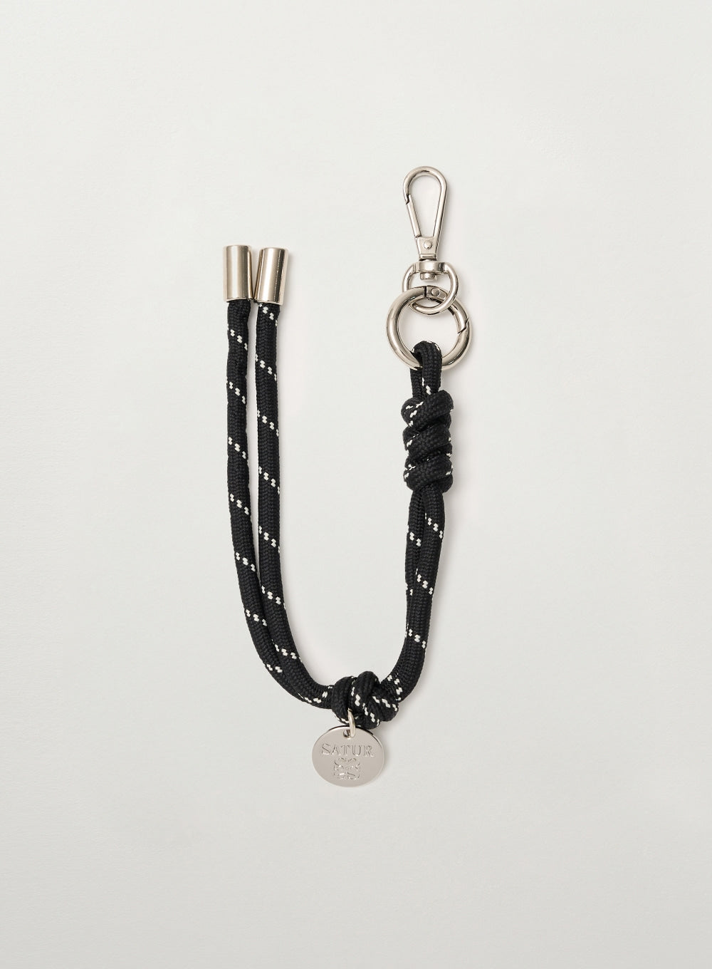 [satur] Classic Rope Keyring - Black
