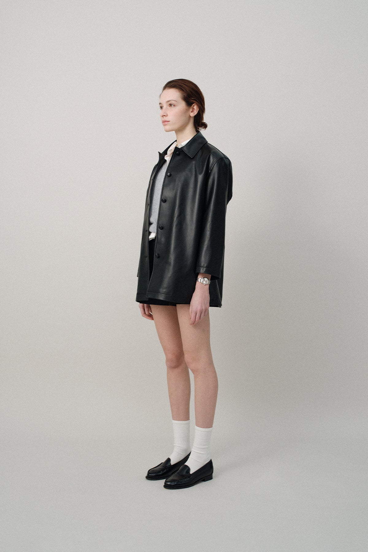 Nothing Written Jain leather jacket (Black)