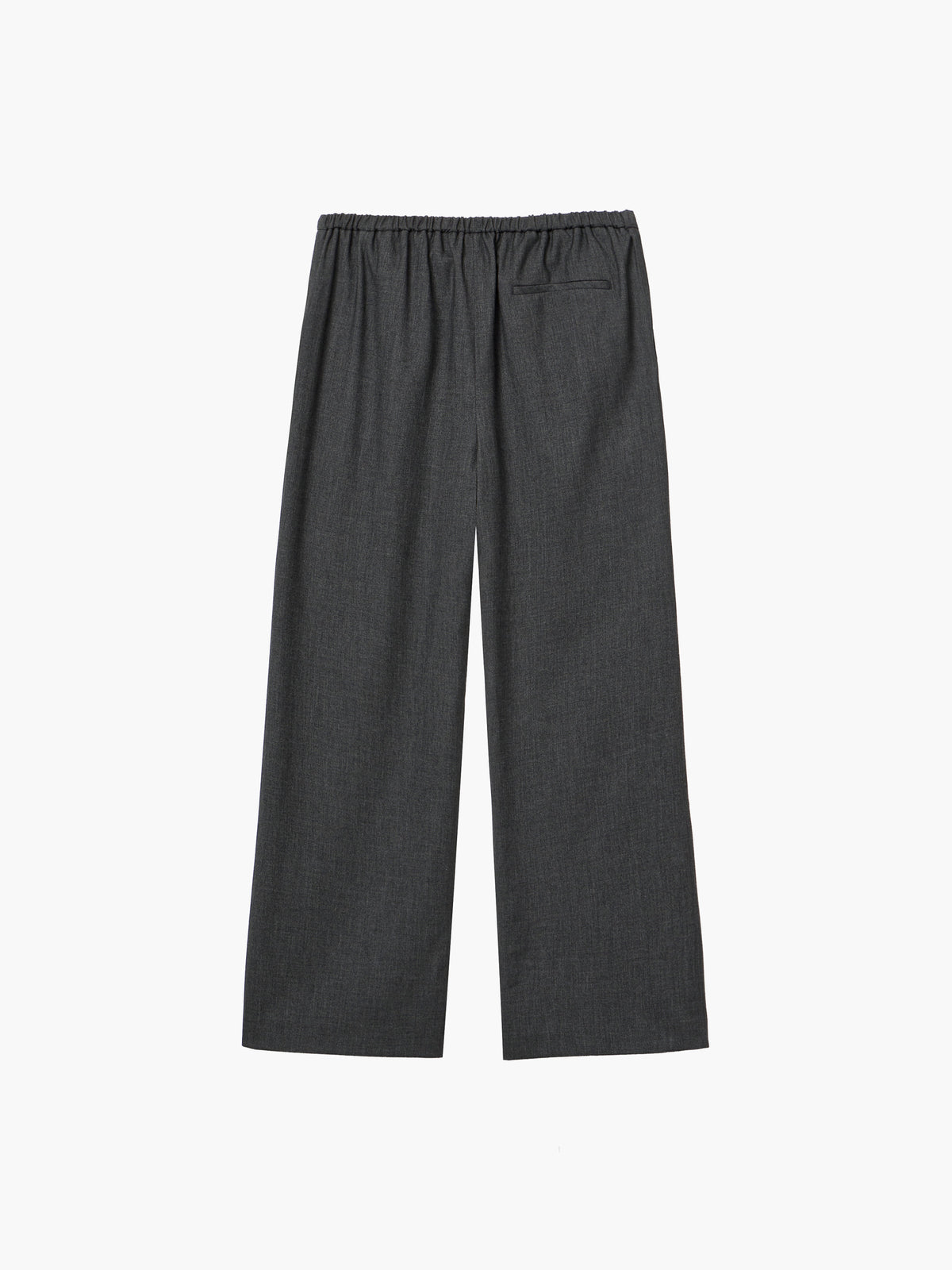 Margesherwood Comfortable Wool Banding Slacks charcoal
