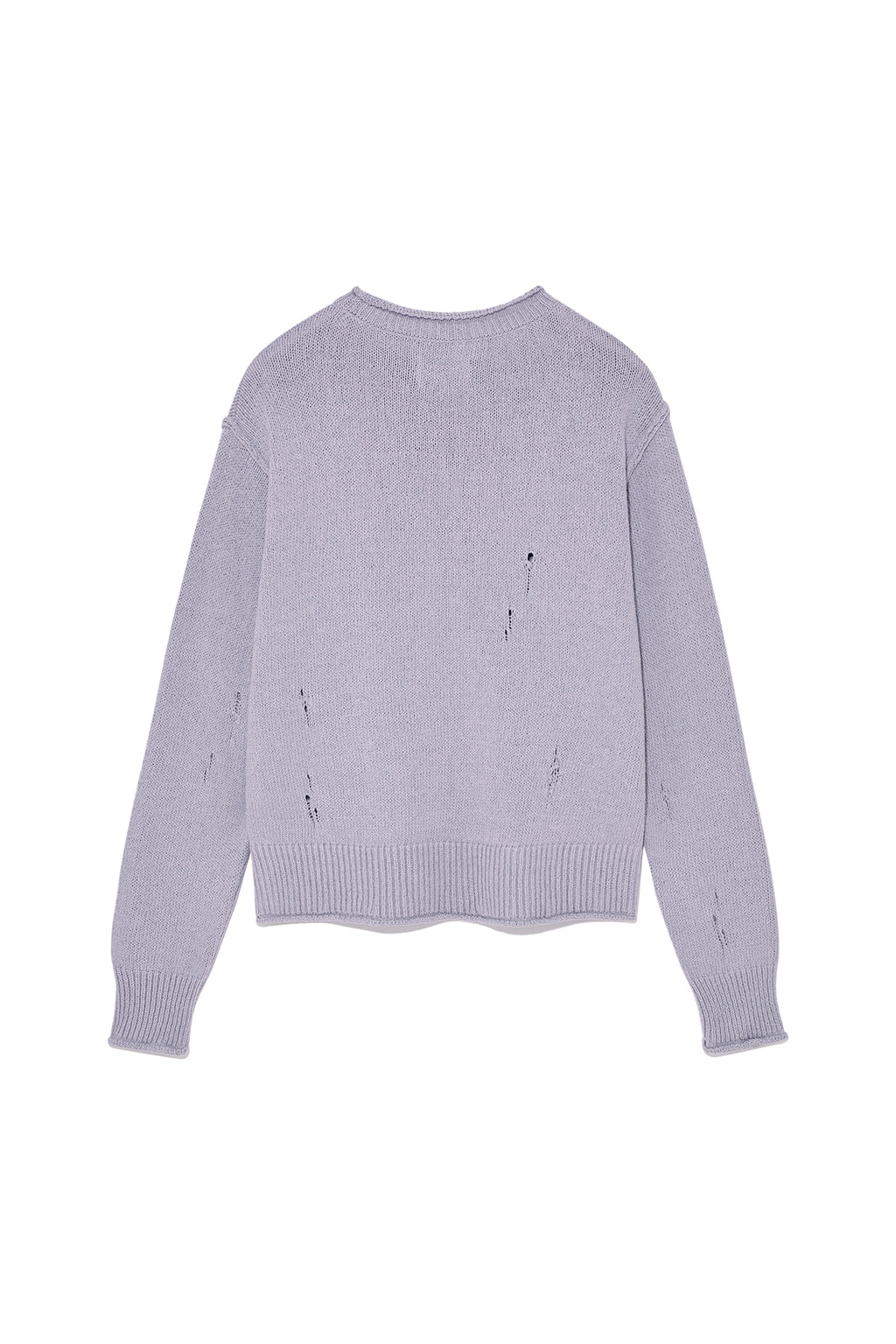 Matinkim Crack Logo Vintage Knit Pullover For Women IN Lilac