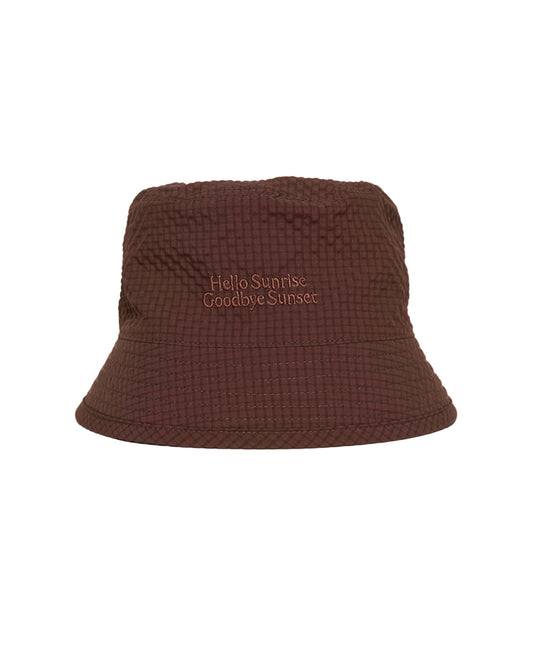 HS Classic Typo Bucket Hat_Brown