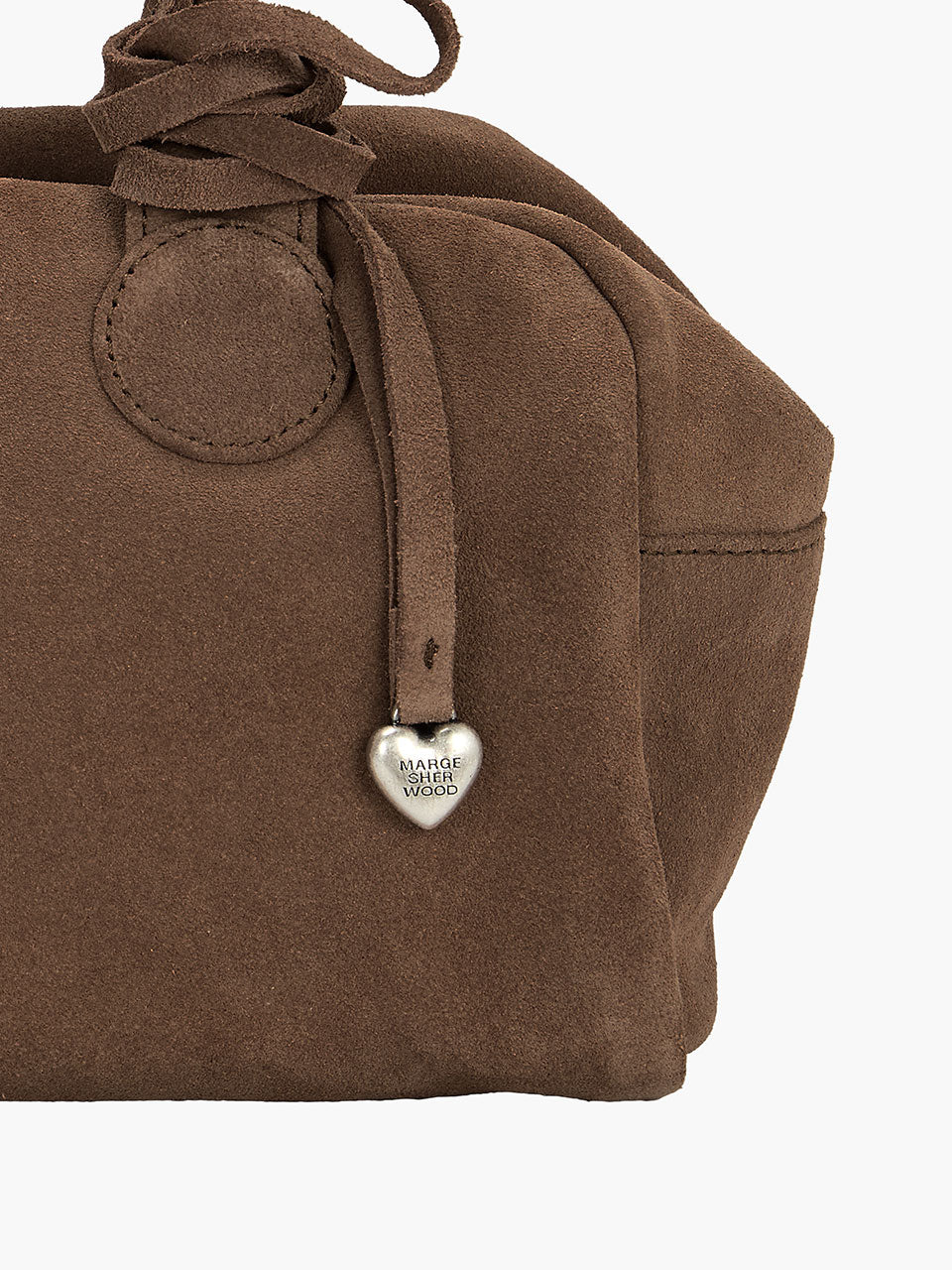 Margesherwood Heart Charm cappuccino suede