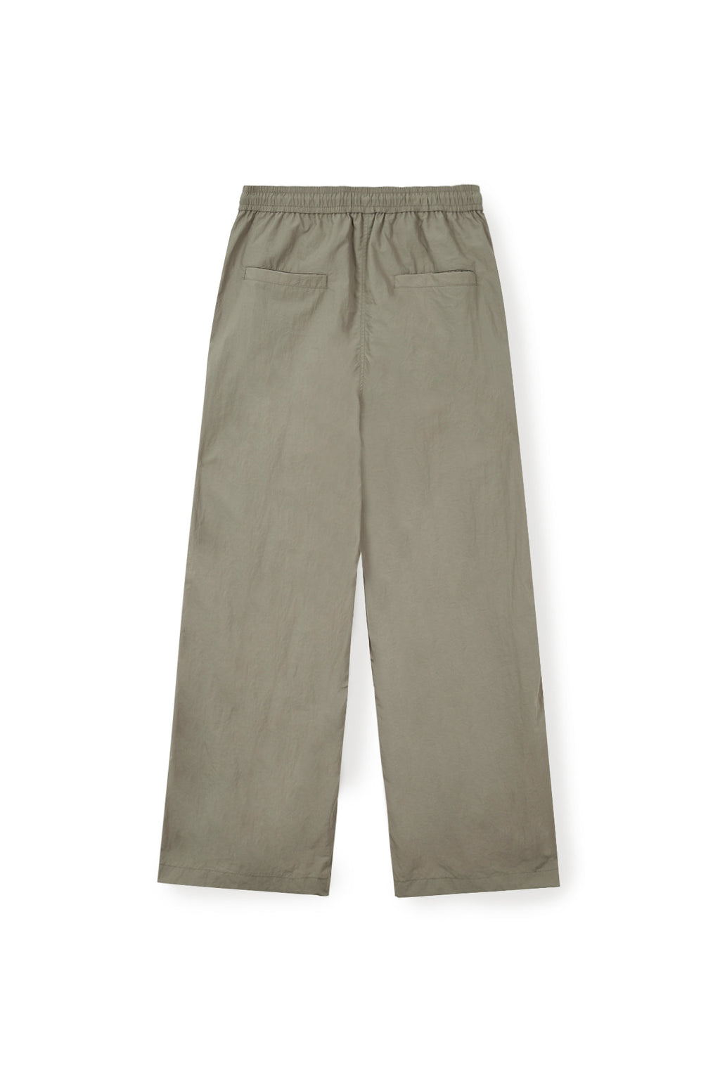 [matinkim] SIDE LOGO WIDE TRACK PANTS IN KHAKI
