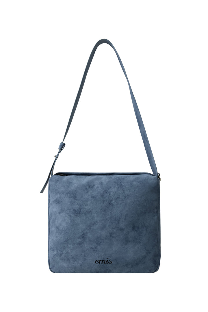 EMIS Wide Strap Shoulder Bag-Blue