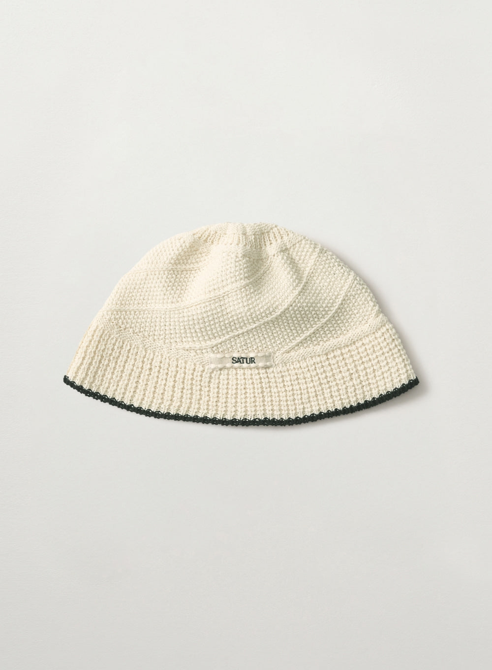 [satur] Summer Knit Bucket Hat - Cream