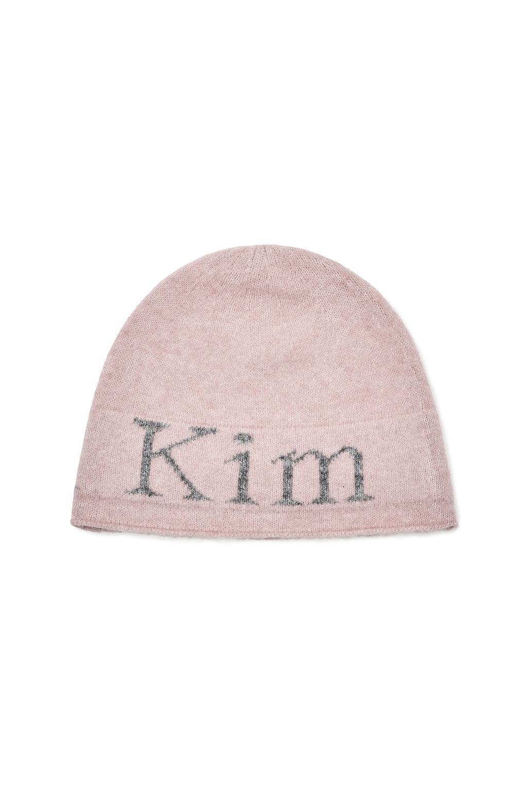 [matinkim] MATIN LOGO BOUCLE KNIT BEANIE IN PINK