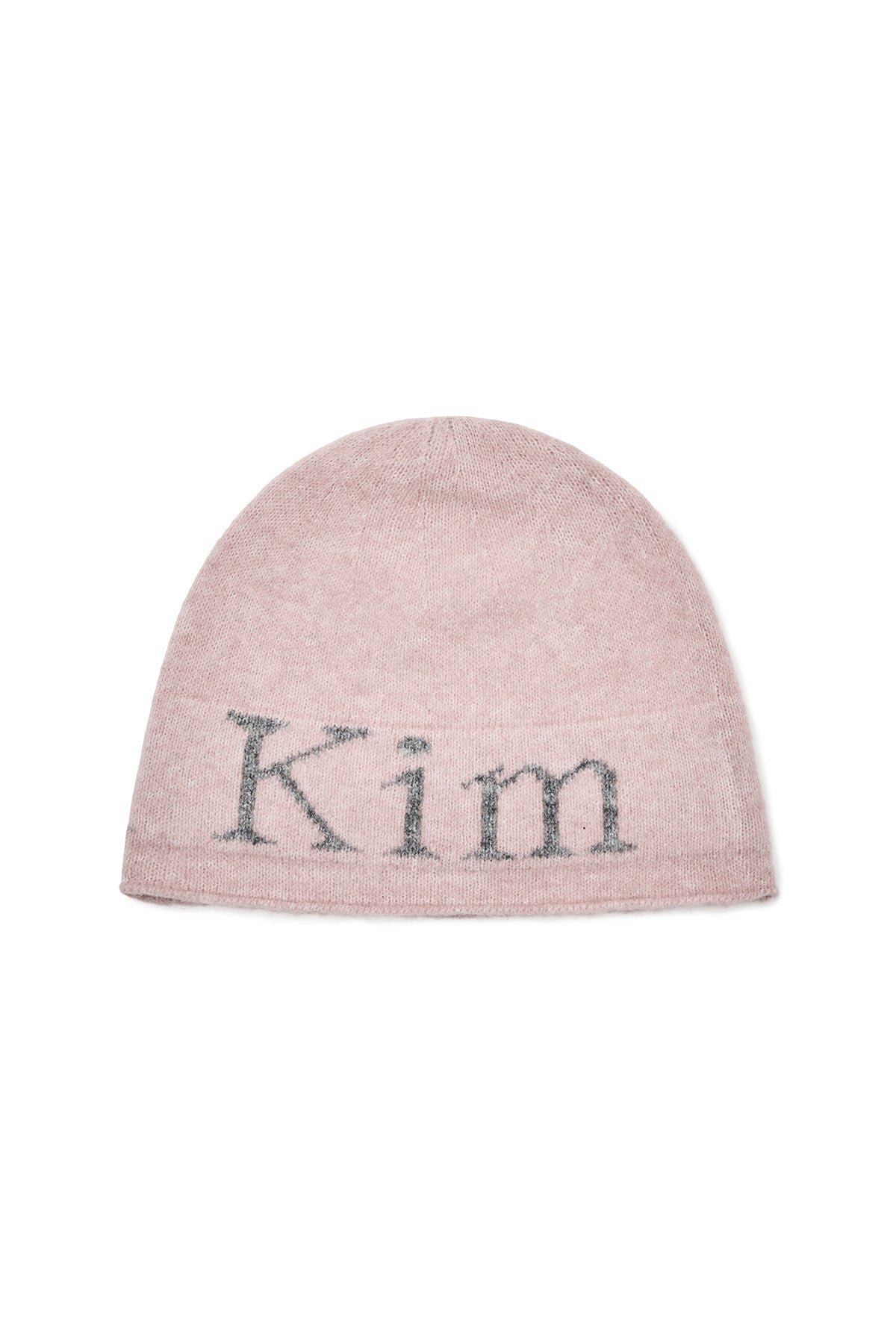 [matinkim] MATIN LOGO BOUCLE KNIT BEANIE IN PINK