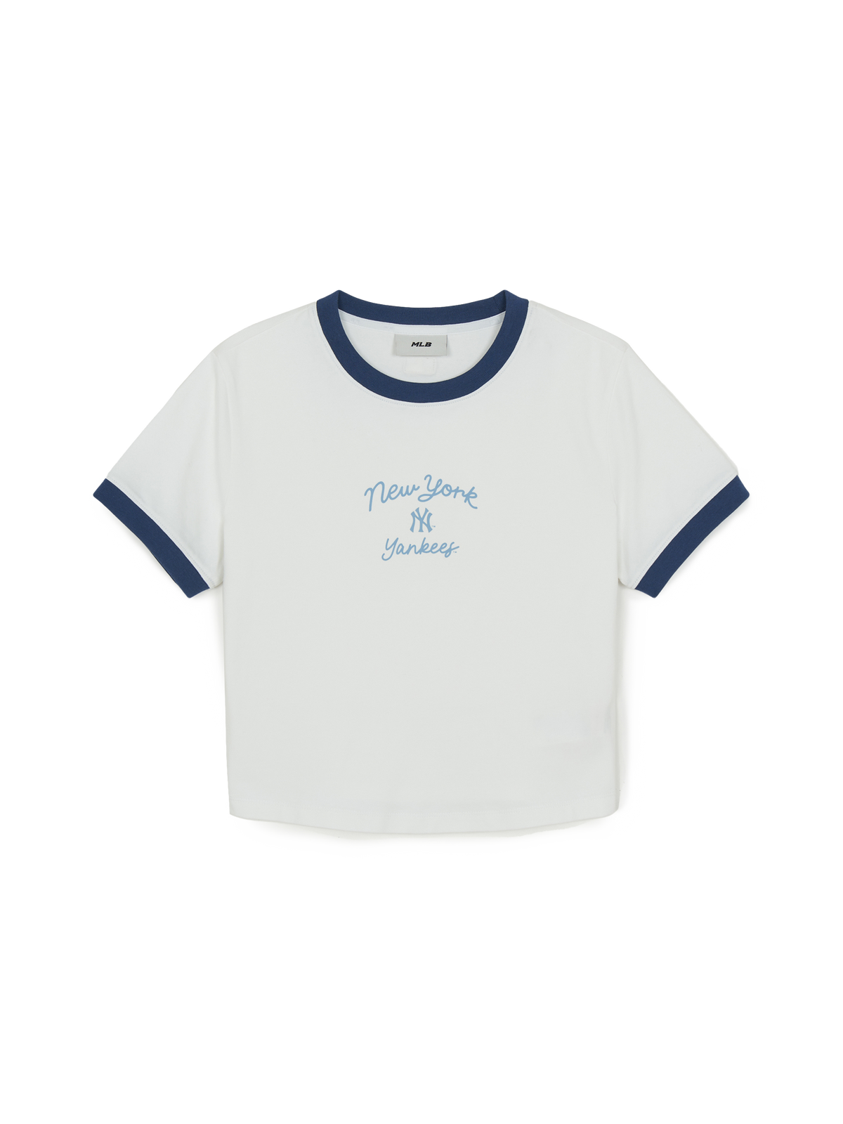 Mlb Women's Sportive Cursive Ringer Crop T-shirts